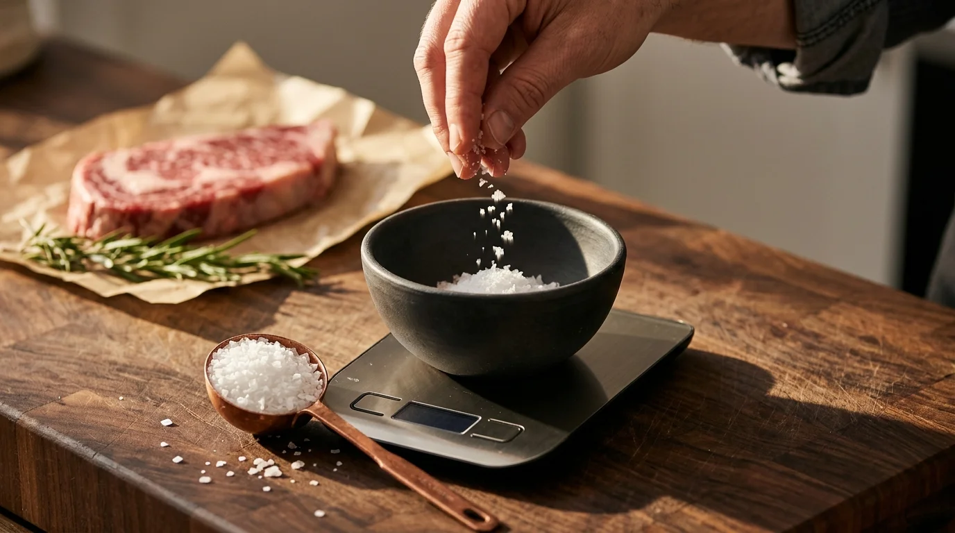 Swapping Kosher Salt Brands Can Change Recipe Salinity by Half in Volume Measurements