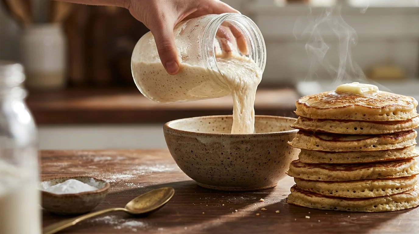 Claims That Cold Sourdough Discard Ruins Pancake Texture Lack Scientific Proof